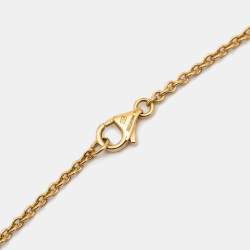 مملوكة مسبقًا Cartier Love Interlocking Loops 18k Yellow Gold Link Necklace