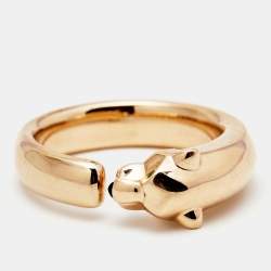 Pre Owned Cartier Panthere de Cartier Multi Garnet Onyx 18k Rose Gold Ring Size 53
