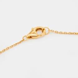 Pre Owned قلادة كارتييه أميوليت دو كارتييه كريزوبراسي ذهب أصفر عيار 18 وألماس