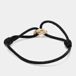 مملوكة مسبقًا Cartier Trinity 18k Three Tone Gold Adjustable Cord Bracelet