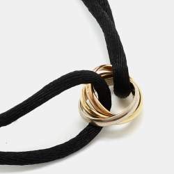 مملوكة مسبقًا Cartier Trinity 18k Three Tone Gold Adjustable Cord Bracelet