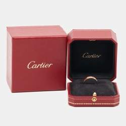 مملوكة مسبقًا Cartier Love  1 Diamond 18k Rose Gold Wedding Band Ring Size 54