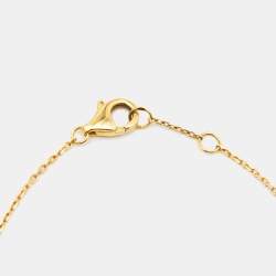 Pre Owned Cartier Amulette De Cartier Lapis Lazuli Diamond 18k Yellow Gold Bracelet