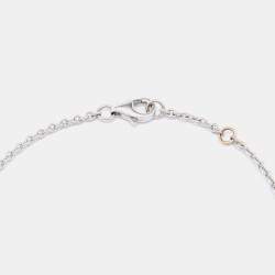 Pre Owned Cartier Love Interlocking Loops 18k White Gold Bracelet