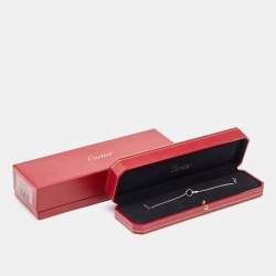 Pre Owned Cartier Love Interlocking Loops 18k White Gold Bracelet