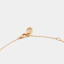 Pre Owned Cartier D'Amour Pink Sapphire 18k Rose Gold Chain Necklace