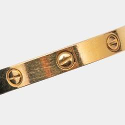Pre Owned Cartier Love 18k Yellow Gold Bracelet 16