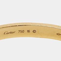 مملوكة مسبقًا Cartier Love 18k Yellow Gold Bracelet 16