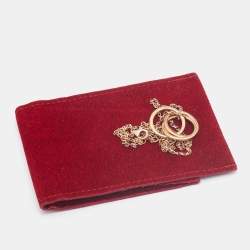 Pre Owned Cartier Trinity Pink Sapphire 18k Rose Gold Pendant Necklace