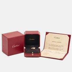 Pre Owned Cartier Trinity 18k Three Tone Gold Ring Size 52