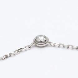 Pre Owned Cartier D'amour Small 18K White Gold Diamond Necklace
