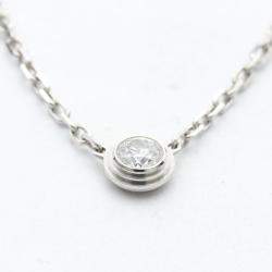 Pre Owned Cartier D'amour Small 18K White Gold Diamond Necklace