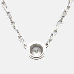 Pre Owned Cartier D'amour Small 18K White Gold Diamond Necklace