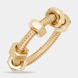 Pre Owned Cartier Ecrou De Cartier 18k Rose Gold Ring Size 50