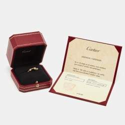 Pre Owned Cartier Ecrou De Cartier 18k Rose Gold Ring Size 50