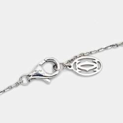 Pre Owned Cartier d'Amour Diamond 18k White Gold XS Model Necklace
