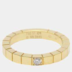 مملوكة مسبقًا Cartier Lanieres Yellow Gold Diamond Ring EU 51