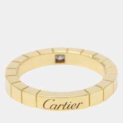 مملوكة مسبقًا Cartier Lanieres Yellow Gold Diamond Ring EU 51