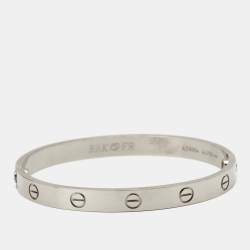 Pre Owned سوار كارتييه لوف ذهب أبيض عيار 18 مقاس 17