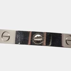 Pre Owned سوار كارتييه لوف ذهب أبيض عيار 18 مقاس 17