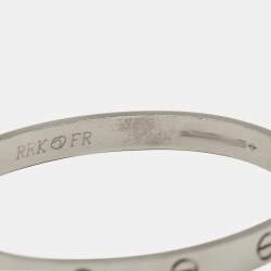 Pre Owned سوار كارتييه لوف ذهب أبيض عيار 18 مقاس 17