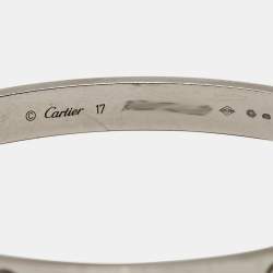 Pre Owned سوار كارتييه لوف ذهب أبيض عيار 18 مقاس 17