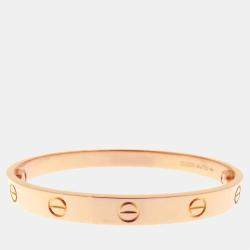 Pre Owned Cartier Love 18K Rose Gold Bracelet 17
