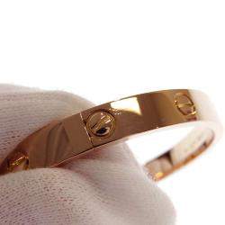 Pre Owned Cartier Love 18K Rose Gold Bracelet 17