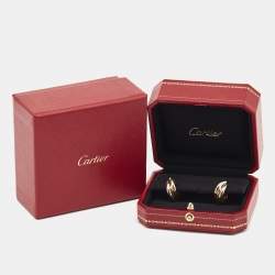 مملوكة مسبقًا أقراط كارتييه ترينيتي ذهب ثلاثي اللون عيار 18