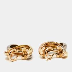 مملوكة مسبقًا أقراط كارتييه ترينيتي ذهب ثلاثي اللون عيار 18