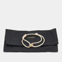 Pre Owned Cartier Trinity 18k Three Tone Gold Cord Bracelet