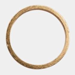 Pre Owned Cartier C de Cartier Diamond 18k Rose Gold Wedding Band Ring Size 59