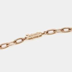 Pre Owned Cartier Juste Un Clou Diamond 18k Rose Gold Chain Necklace