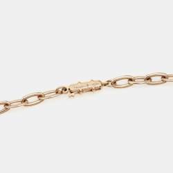 Pre Owned Cartier Juste Un Clou Diamond 18k Rose Gold Chain Necklace
