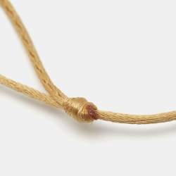 Pre Owned Cartier Trinity 18k Three Tone Gold Adjustable Cord Bracelet