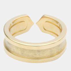 Pre Owned Cartier C De Cartier Vintage 18K Yellow Gold Ring EU 50