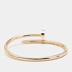 Pre Owned Cartier Juste Un Clou 18k Rose Gold Bracelet 16