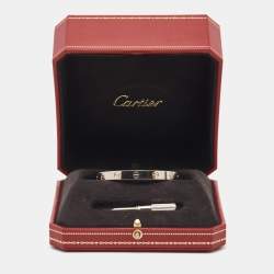 Pre Owned Cartier Love 18k White Gold Bracelet 16