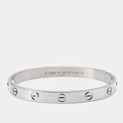 Pre Owned Cartier Love 18k White Gold Bracelet 16