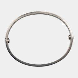 Pre Owned Cartier Love 18k White Gold Bracelet 16