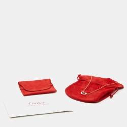 Pre Owned Cartier C de Cartier Heart 18k Yellow Gold Necklace