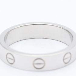 مملوكة مسبقًا Cartier Love 18K White Gold Diamond Ring EU 51