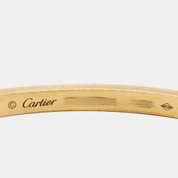 Cartier Love Diamonds 18k Yellow Gold Small Model Bracelet 17