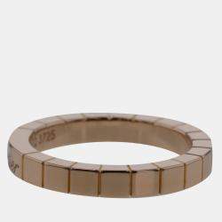 Pre Owned Cartier Lanieres 18K Rose Gold Ring EU 53