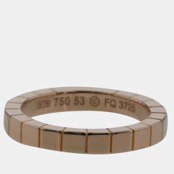 Pre Owned Cartier Lanieres 18K Rose Gold Ring EU 53