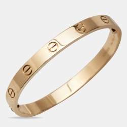 Pre Owned Cartier Love 18k Rose Gold Bracelet 16