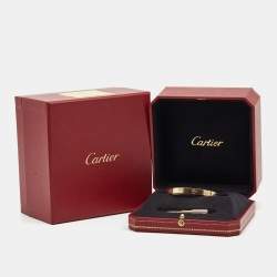 Pre Owned Cartier Love 18k Rose Gold Bracelet 16