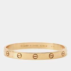 Pre Owned Cartier Love 18k Rose Gold Bracelet 16