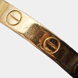 مملوكة مسبقًا Cartier Love 18k Yellow Gold Wedding Band Ring 56