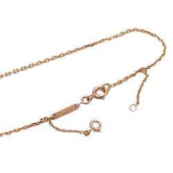 Pre Owned Cartier Heart C 18K Rose Gold Diamond Necklace